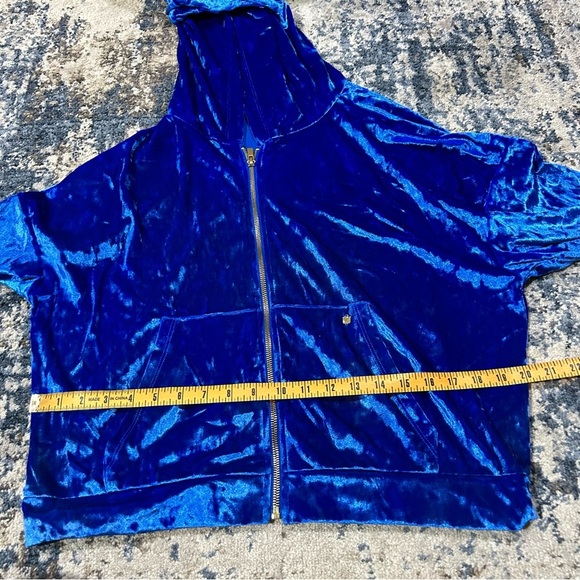 Fabletics Celeste Crushed Velvour Zip Ho Hoodie Size XL - Picture 11 of 12